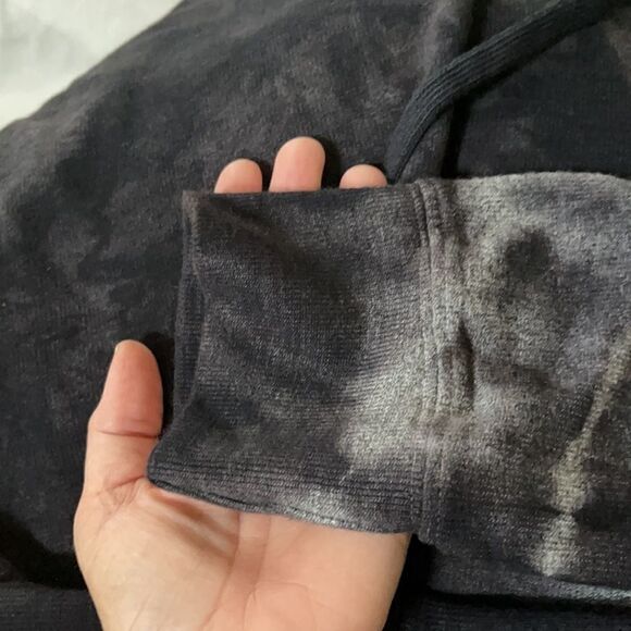 Sundry Tie Dye Gray White Easy Hoodie Sweatshirt M - Picture 10 of 11